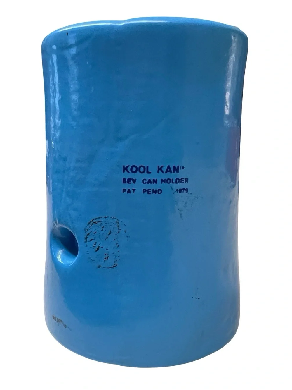 Vintage KOOL KAN 1979 “Raising Cane in Hawaii” Blue Collectible Koozie Kitschy